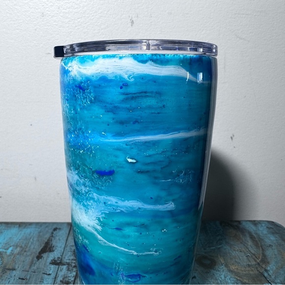 Beach  Ocean Sand Custom Epoxy Resin Tumbler Brand New - Picture 6 of 10